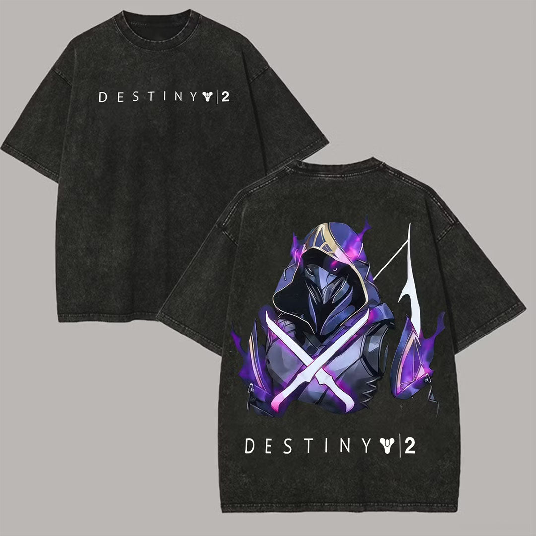 Destiny 2 Printed Unisex Washed T-Shirt