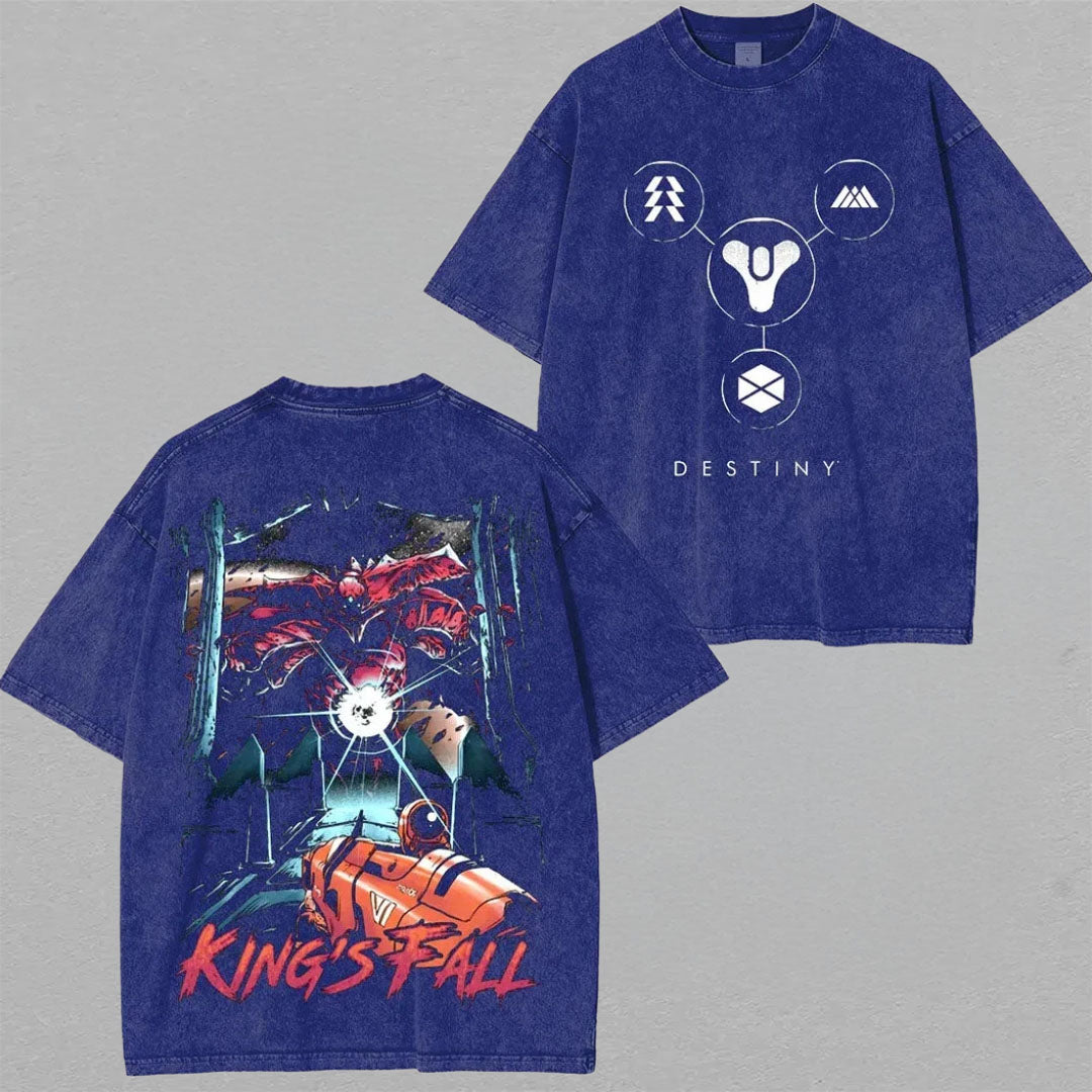 Destinys King's Fall Unisex Washed T-Shirt