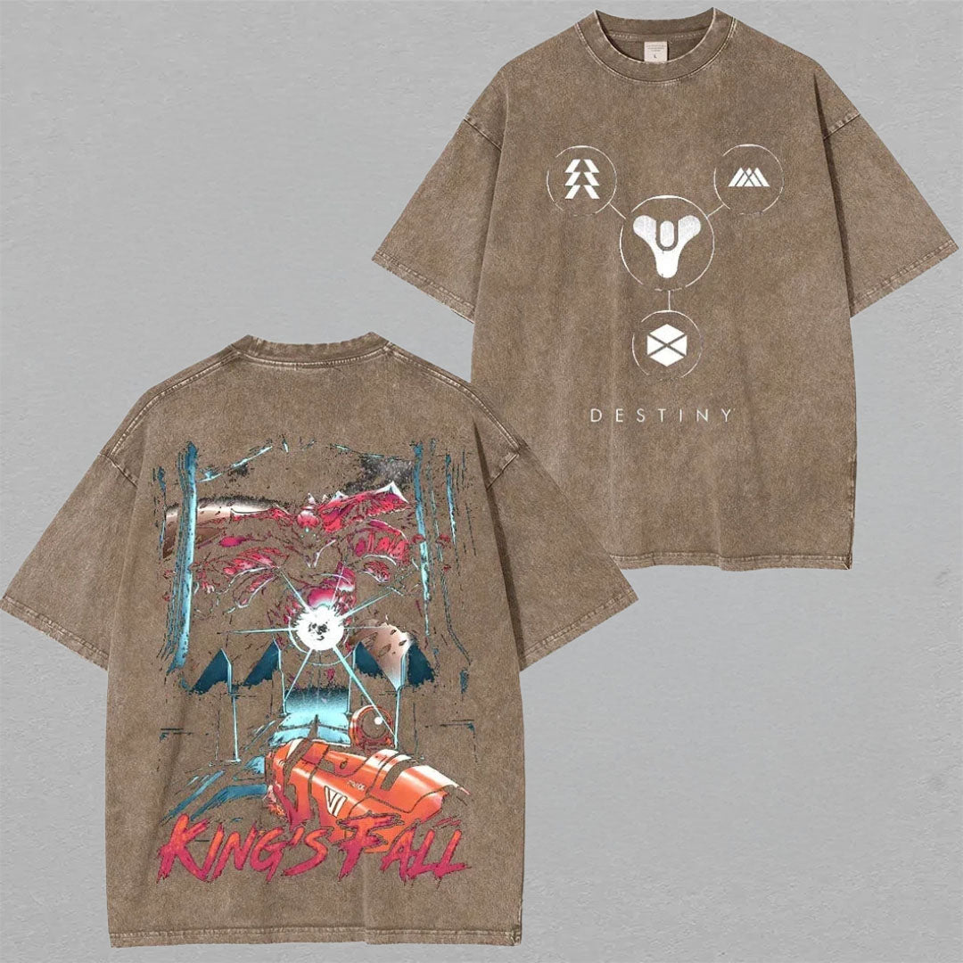 Destinys King's Fall Unisex Washed T-Shirt