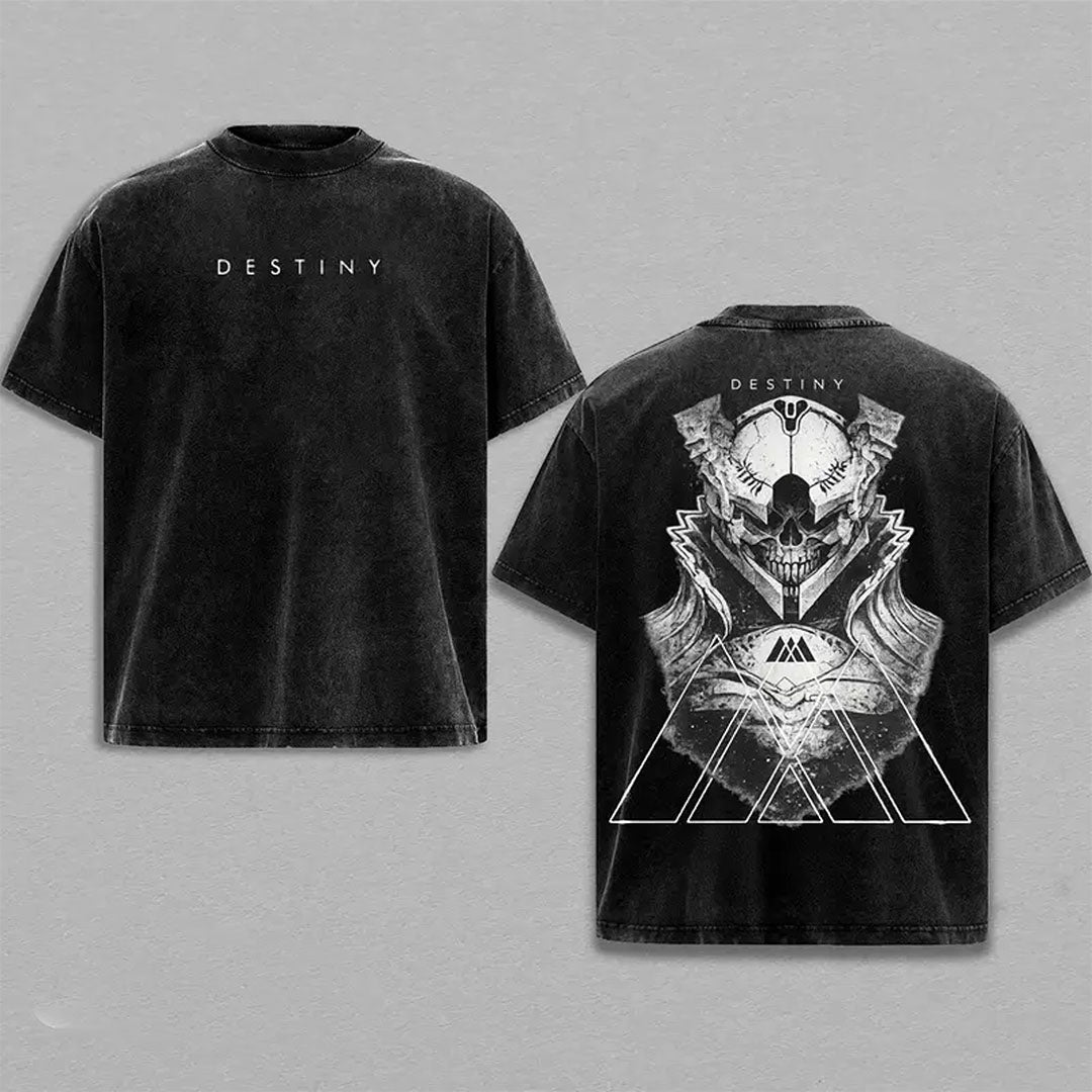 Destiny Kings Fall Printed Unisex Washed T-Shirt
