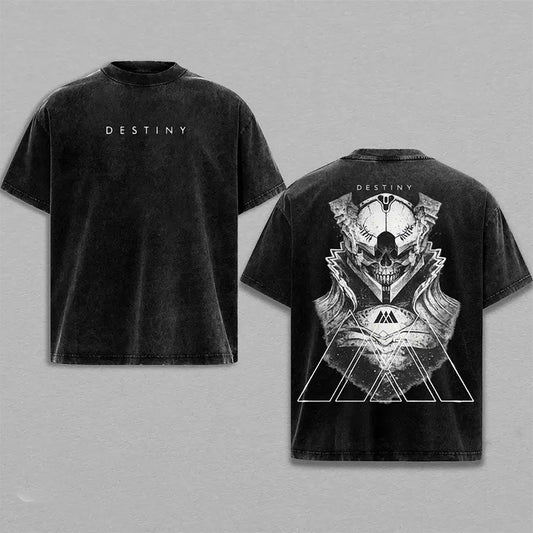 Destiny Kings Fall Printed Unisex Washed T-Shirt
