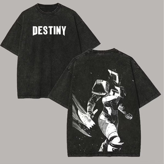 Destiny 2 Printed Unisex Washed T-Shirt